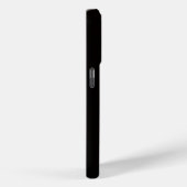 Coques Case-Mate iPhone Tulipe blanche perle iPhone 15 Pro Noir Luxe Mate (Verso / Droite)