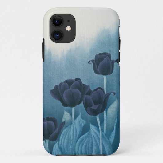 Coques Case-Mate iPhone Tulipe bleue (Dos)