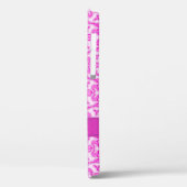 Coques Case-Mate iPhone Tulipe damassé rose violet nom (Verso / Gauche)