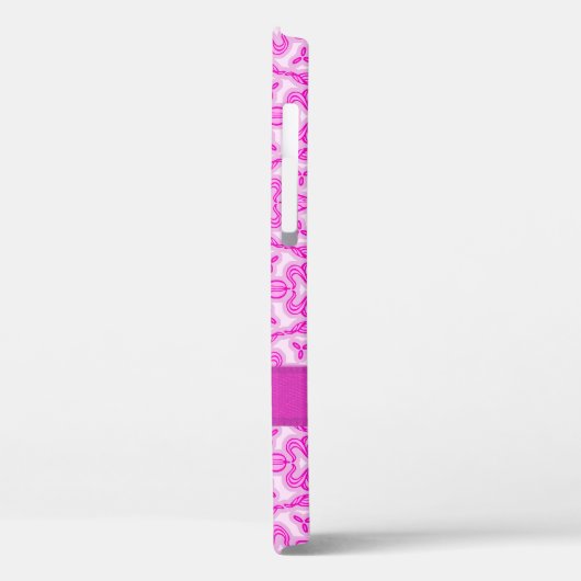 Coques Case-Mate iPhone Tulipe damassé rose violet nom (Verso / Gauche)