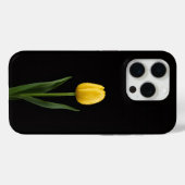 Coques Case-Mate iPhone Tulipe doré Black 4 Luxe iPhone 15 Pro Mate (Verso (horizontal))