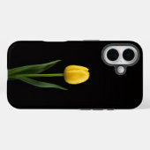 Coques Case-Mate iPhone Tulipe doré Black 4 Luxe iPhone 16 Mate (Verso (horizontal))