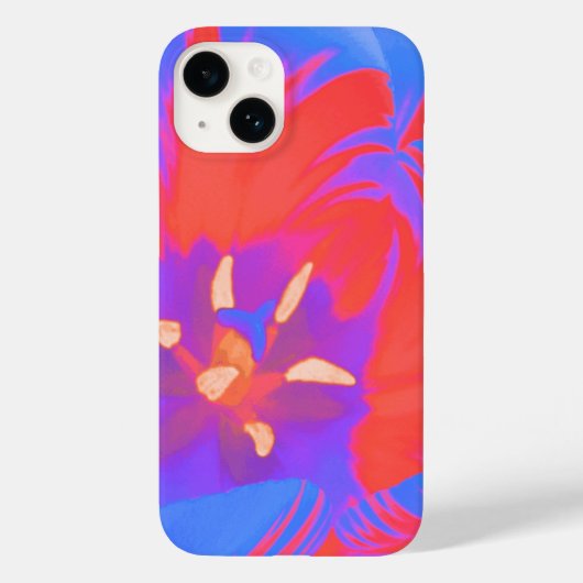 Coques Case-Mate iPhone Tulipe fluorescente (Verso)