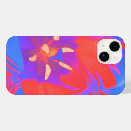 Coques Case-Mate iPhone Tulipe fluorescente (Verso (horizontal))