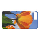 Coques Case-Mate iPhone Tulipe orange, Ciel bleu (Dos (Horizontal))