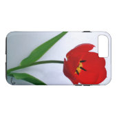 Coques Case-Mate iPhone Tulipe rouge en pleine floraison (Dos (Horizontal))