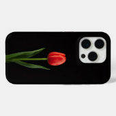 Coques Case-Mate iPhone Tulipe Rouge Rubis Noir 4 Luxe iPhone 15 Pro (Verso (horizontal))