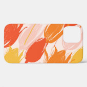 Coques Case-Mate iPhone Tulipes diagonales : Conception de couleurs claire (Verso (horizontal))