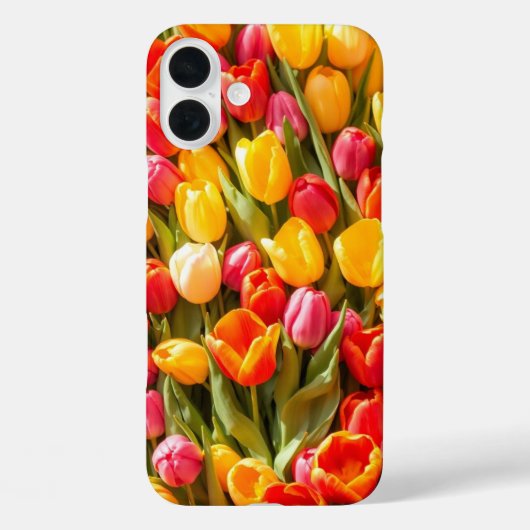 Coques Case-Mate iPhone Tulipes en fleurs complètes (Verso)