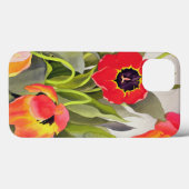 Coques Case-Mate iPhone Tulipes orange et rouge (Verso (horizontal))