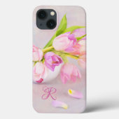 Coques Case-Mate iPhone Tulipes roses et blanches dans des tasses à thé Mo (Verso)