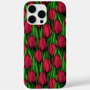 Coques iPhone 16 Pro Max Tulipes rouges