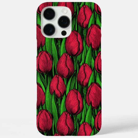 Coques Case-Mate iPhone Tulipes rouges (Verso)