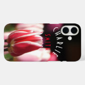 Coques Case-Mate iPhone Tulipes rouges et blanches (et roses) (Verso (horizontal))