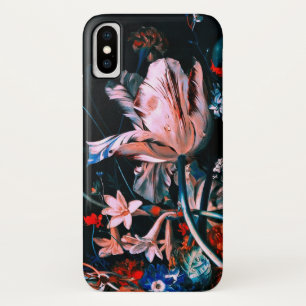 ETUI iPhone Case-Mate TULIPS BLANC ROSE FLEURS COLORÉES EN FLEURS NOIRES