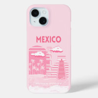 Tulum, Mexique, Art de voyage, Art rose