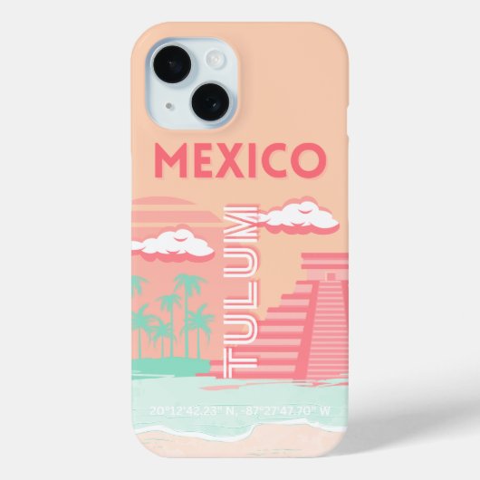 Coques Case-Mate iPhone Tulum, Mexique, Art Voyage (Verso)
