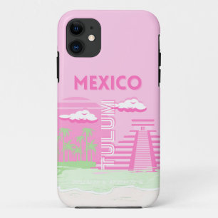 Case-Mate iPhone Case Tulum, Mexique, Art Voyage, Art Preppy, Rose