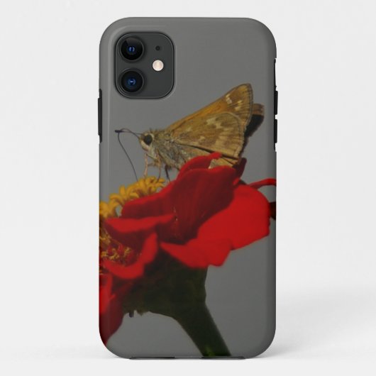 Coques Case-Mate iPhone Tumeaux et Zinnia rouge (Dos)