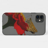 Coques Case-Mate iPhone Tumeaux et Zinnia rouge (Dos (Horizontal))