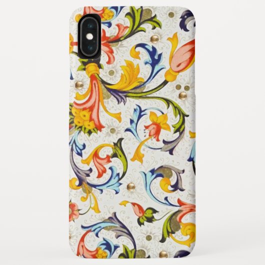 COQUES Case-Mate iPhone TURBILLONS FLORAUX DE LA RENAISSANCE FLORENTINE,FL (Dos)