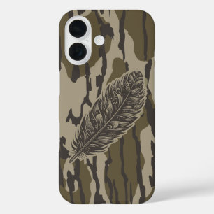Coques iPhone 16 Turquie Plumes Bottomland Camouflage de la forêt d