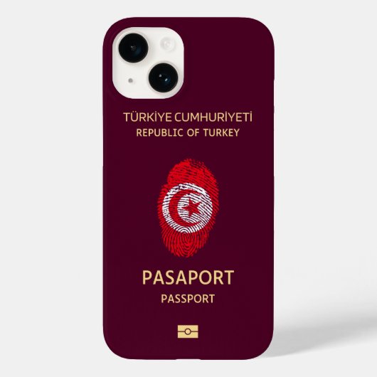 Coques Case-Mate iPhone Turquie Voyage Passeport Imprimer Souvenir (Verso)