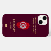 Coques Case-Mate iPhone Turquie Voyage Passeport Imprimer Souvenir (Verso (horizontal))