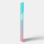 Coques Case-Mate iPhone Turquoise à rose simple dégradé Blended Arrière -  (Verso / Droite)