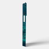 Coques Case-Mate iPhone Turquoise acrylique pourrissant l'art liquide Abst (Verso / Droite)