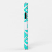 Coques Case-Mate iPhone Turquoise Blanc Folk Imprimer Belarus iPhone 11 Co (Dos/Droite)