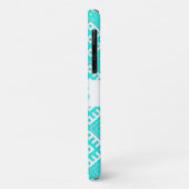 Coques Case-Mate iPhone Turquoise Blanc Folk Imprimer Belarus iPhone 11 Co (Dos/Gauche)