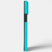 Coques Case-Mate iPhone Turquoise Bleu AMOUR Romantique Élégant (Verso / Droite)