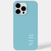Coques Case-Mate iPhone Turquoise bleu clair personnalisé couleur (Verso)
