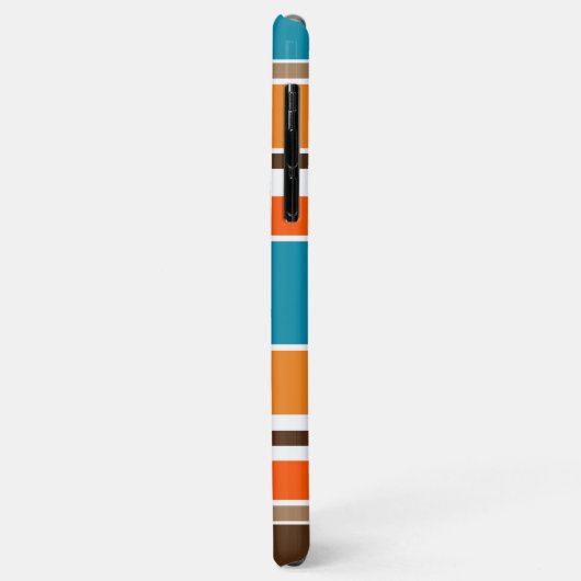 Coques Case-Mate iPhone Turquoise Bleu Été Orange Ocre Jaune Blancs (Dos/Gauche)