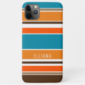 Coques Case-Mate iPhone Turquoise Bleu Été Orange Ocre Jaune Blancs (Dos)