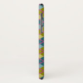 Coques Case-Mate iPhone Turquoise bleu or jaune Magenta Motif (Dos/Gauche)