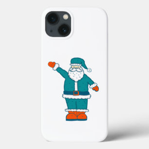 Case-Mate iPhone Case turquoise bleu orange noël santa claus