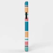 Coques Case-Mate iPhone Turquoise Bleu Sunny Jaune Pêche Rose rayures roug (Dos/Droite)