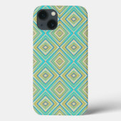 Coques Case-Mate iPhone Turquoise Blues Alternative Diamond Motif (Verso)