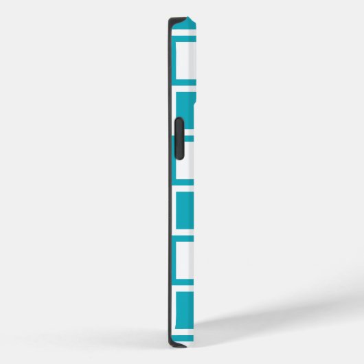 Coques Case-Mate iPhone Turquoise Bold Carrés (Verso / Droite)