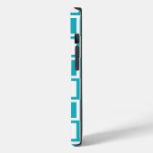 Coques Case-Mate iPhone Turquoise Bold Carrés (Verso / Gauche)