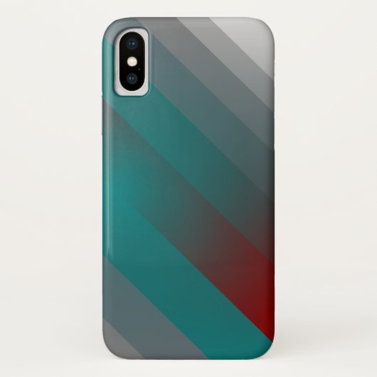 Coques Case-Mate iPhone turquoise bordeaux gris rayures (Dos)