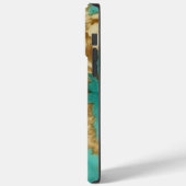 Coques Case-Mate iPhone Turquoise Brown Cream Animal Cowhide Western (Verso / Gauche)