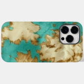 Coques Case-Mate iPhone Turquoise Brown Cream Animal Cowhide Western (Verso (horizontal))