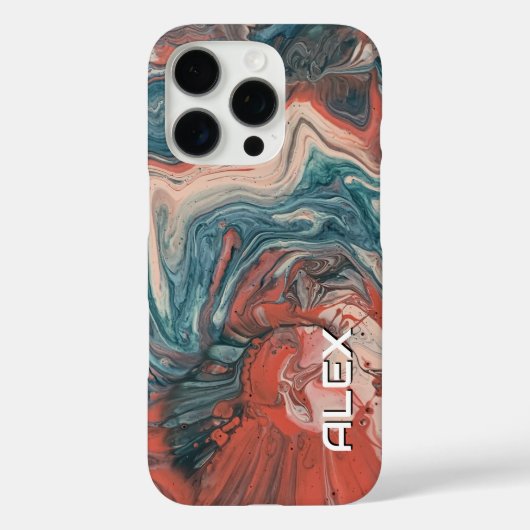 Coques Case-Mate iPhone Turquoise, Brûlé Orange & Crème Brûlé (Verso)