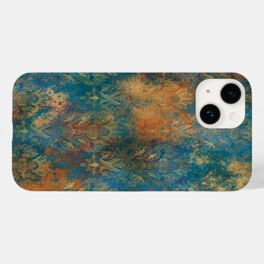 Coques Case-Mate iPhone Turquoise Cooper Patina (Verso (horizontal))
