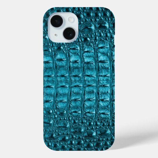 Coques Case-Mate iPhone turquoise couleur turquoise imprimé aqua bleu (Verso)