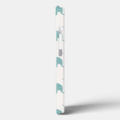 Coques Case-Mate iPhone Turquoise Cute Elephant Motif (Verso / Gauche)