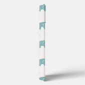 Coques Case-Mate iPhone Turquoise Cute Elephant Motif (Verso / Droite)